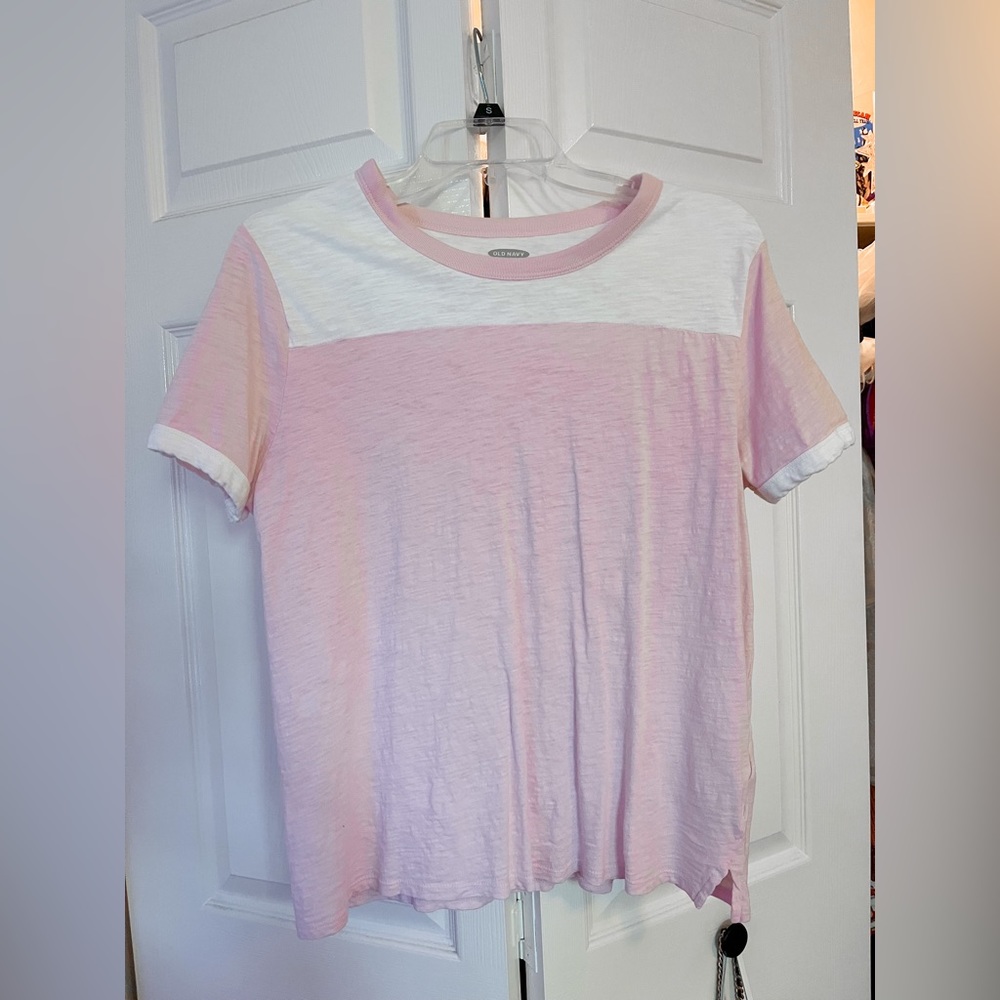 Oldnavy - Pink & White Top